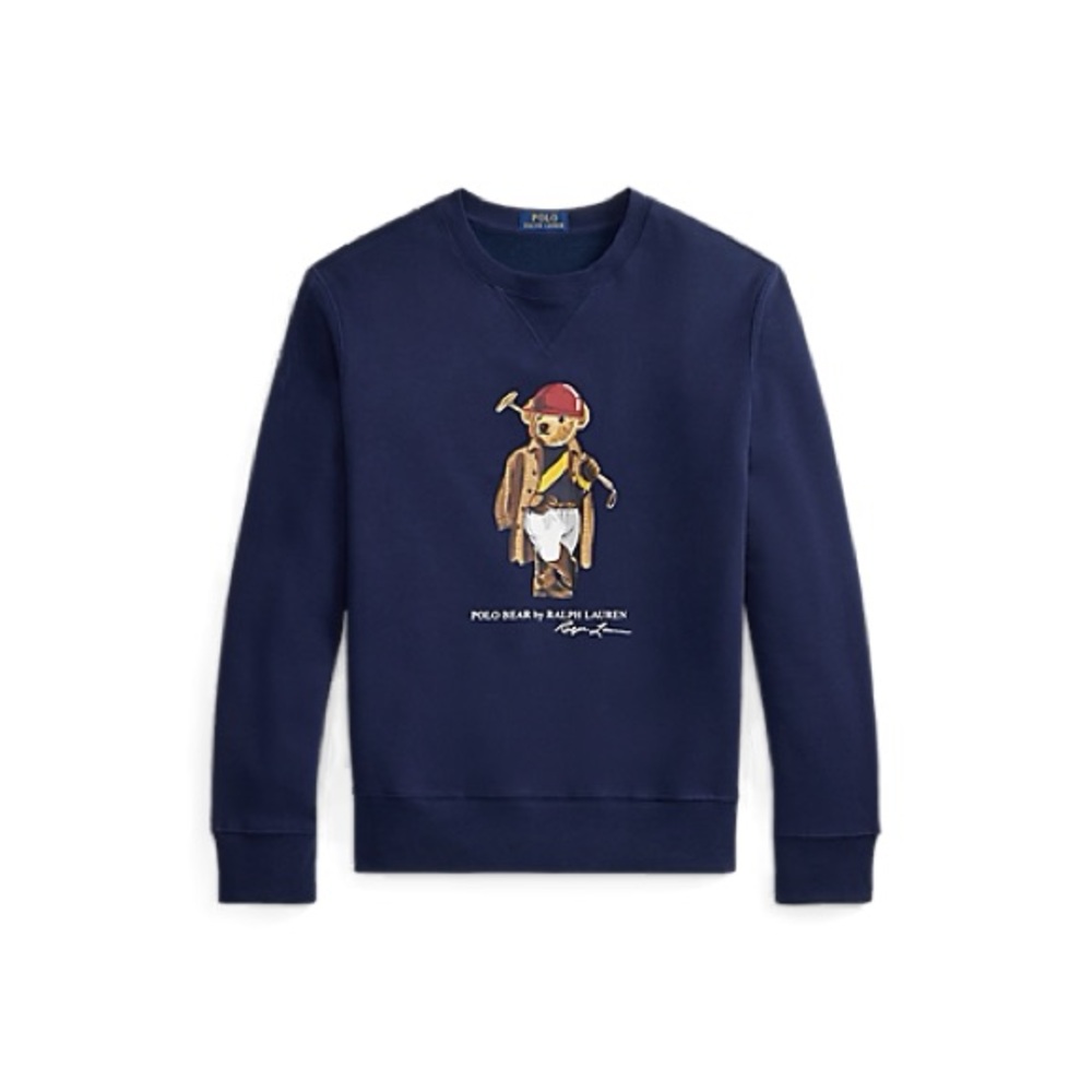 Polo by Ralph Lauren Bear Graphic Navy Crewneck Sweater